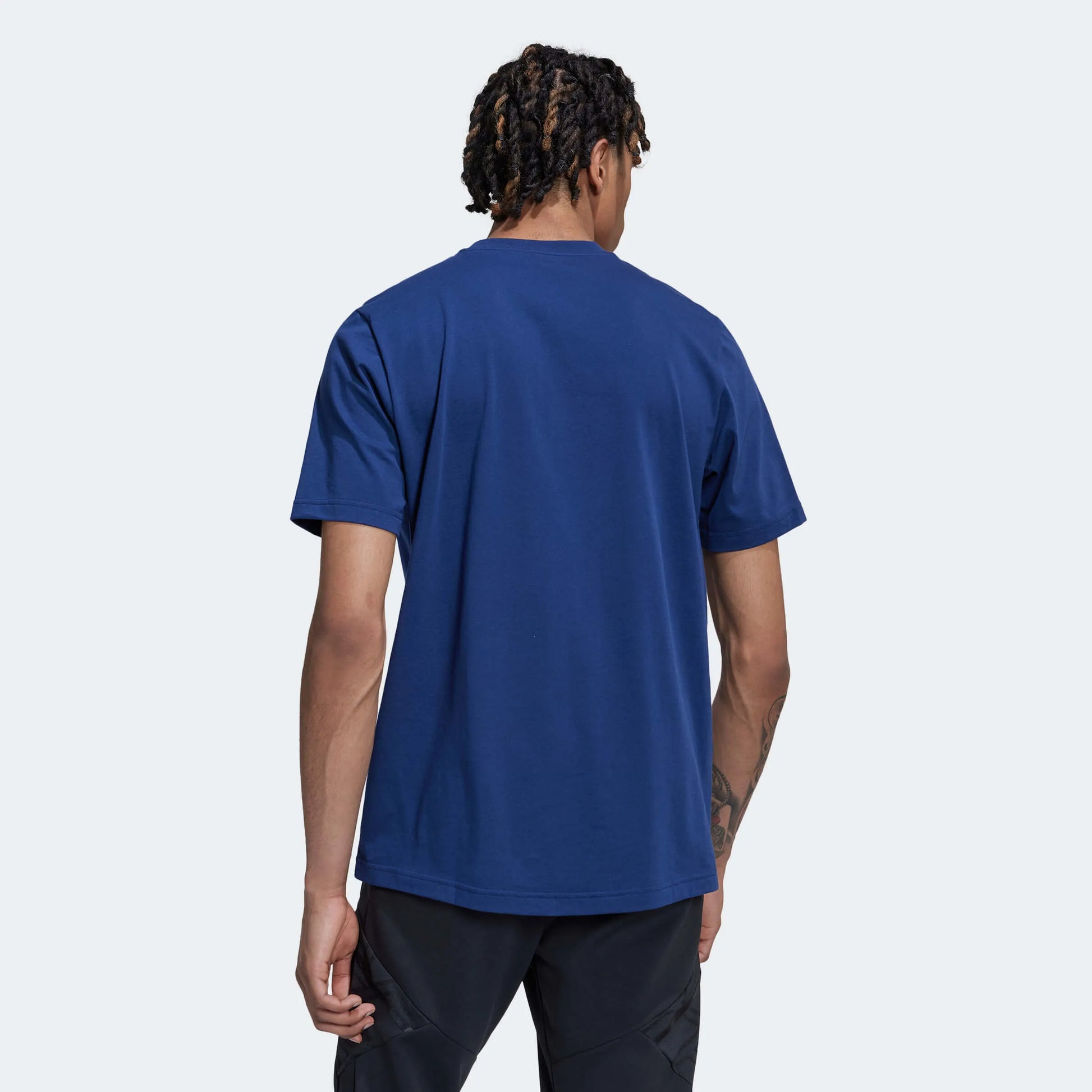 Adidas 2022-23 Argentina Graphic Tee Night Indigo (Model - Back)