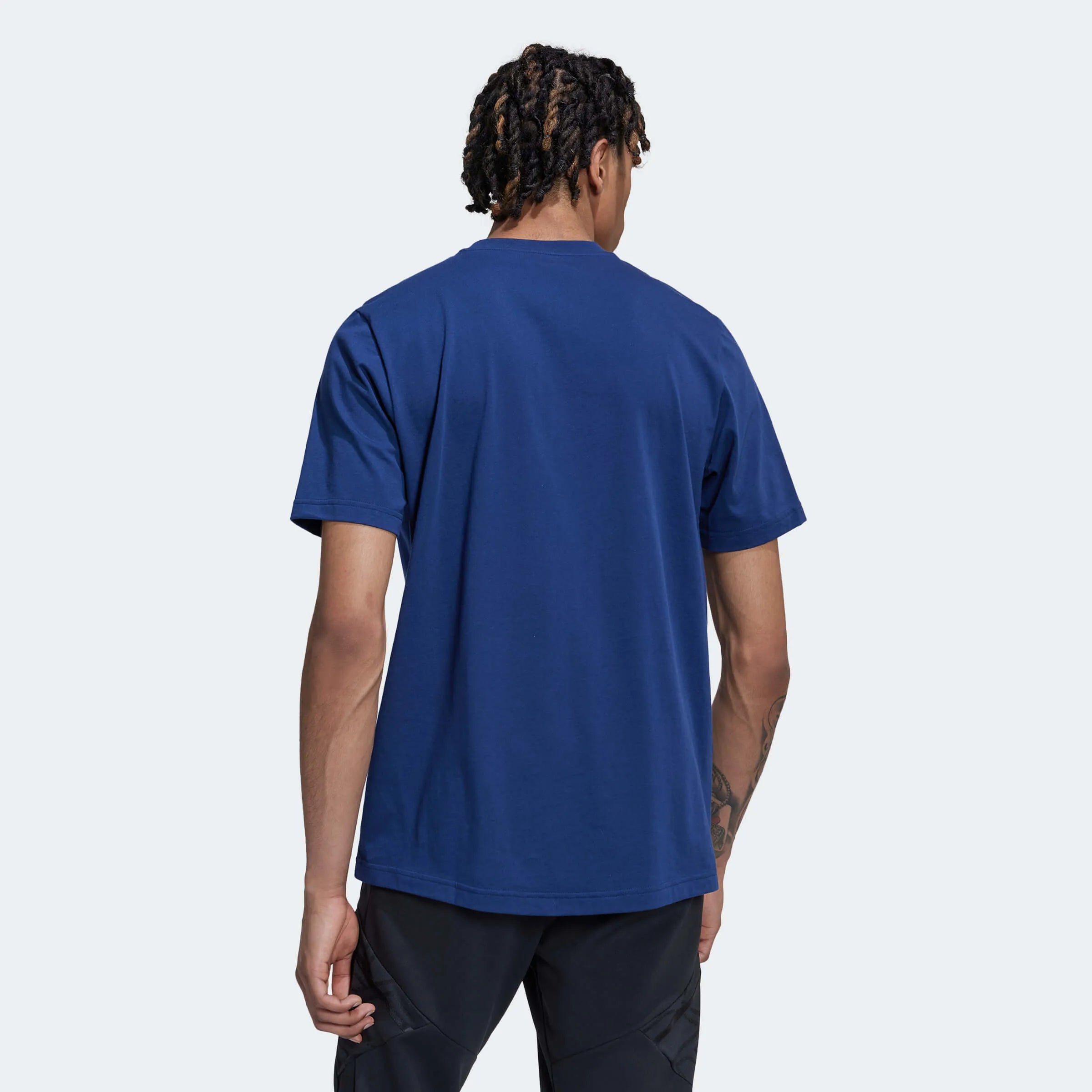 Adidas 2022-23 Argentina Graphic Tee Night Indigo (Model - Back)