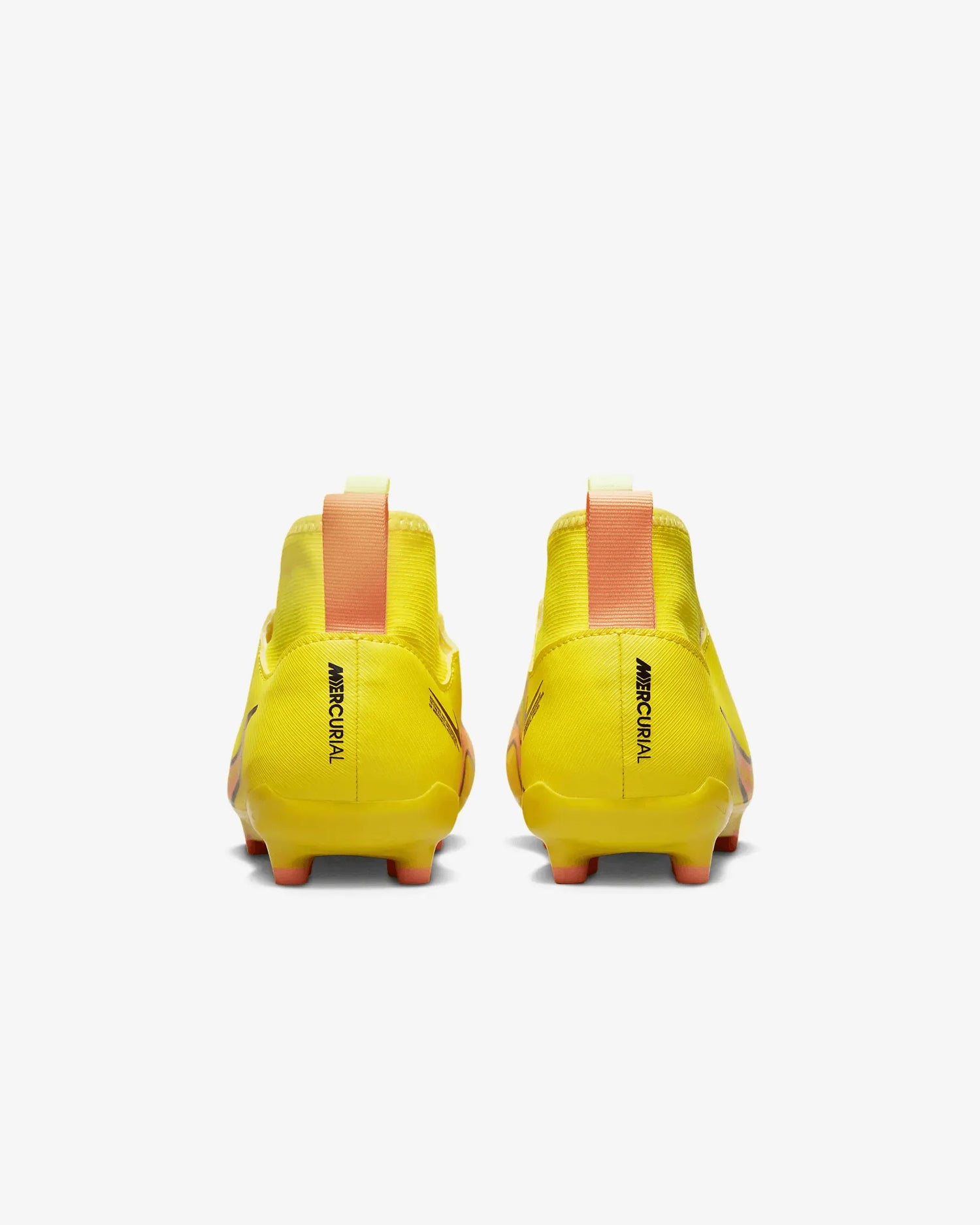 Nike Jr Zoom Superfly 9 Academy FG/MG - Yellow Strike-Sunset Glow (Pair - Back)