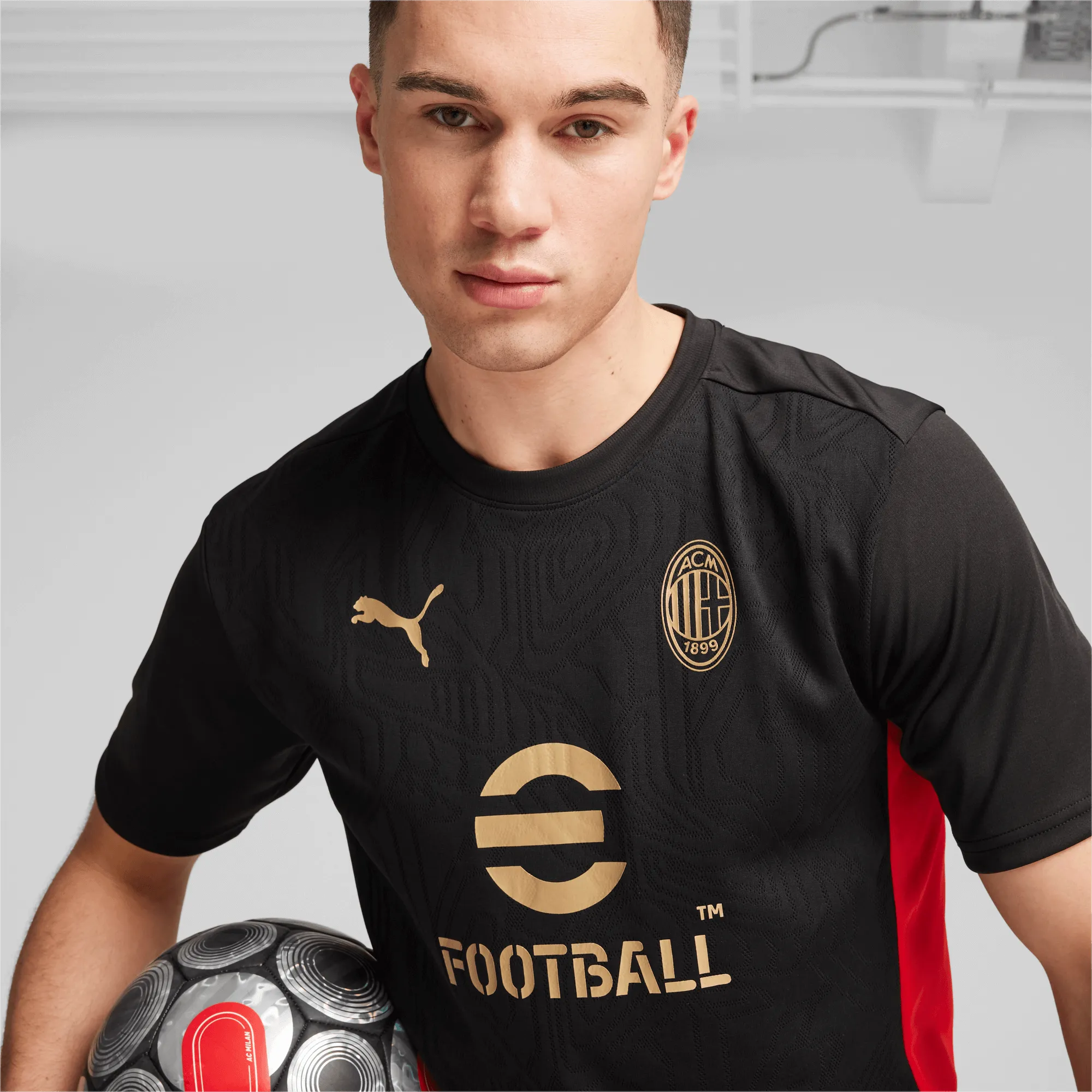 Puma 2024-25 AC Milan Men's Training Jersey (Detail 1)