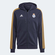 adidas 2023-24 Real Madrid Men's DNA Full-Zip Hoody (Front)