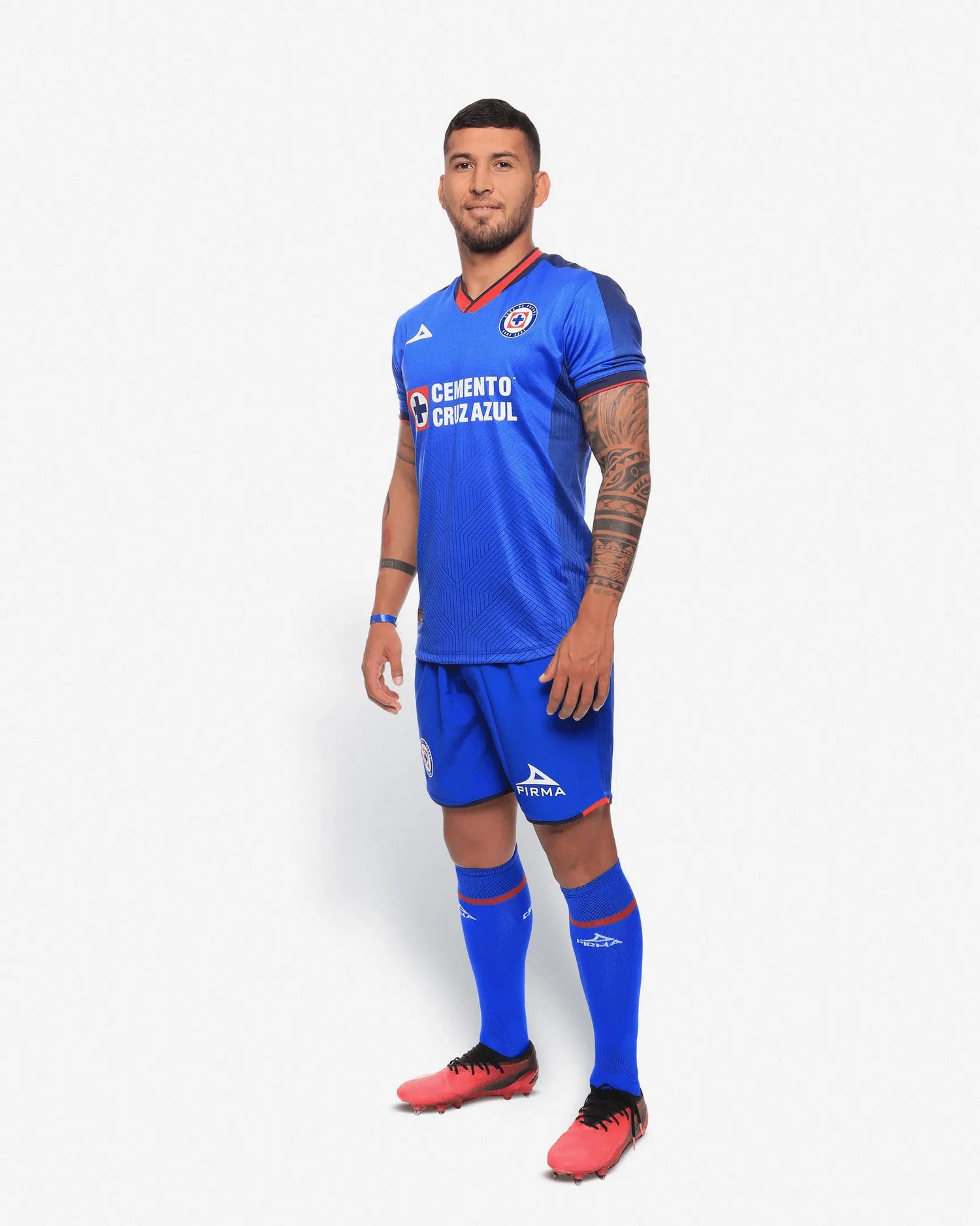 Pirma 2023-24 Cruz Azul Men's Stadium Home Jersey (Model - Full Lateral)