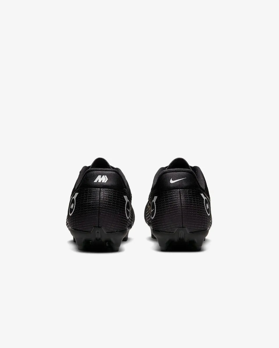 Nike Kids Vapor 14 Academy FG-MG - Black-Silver-Gold (Pair - Back)