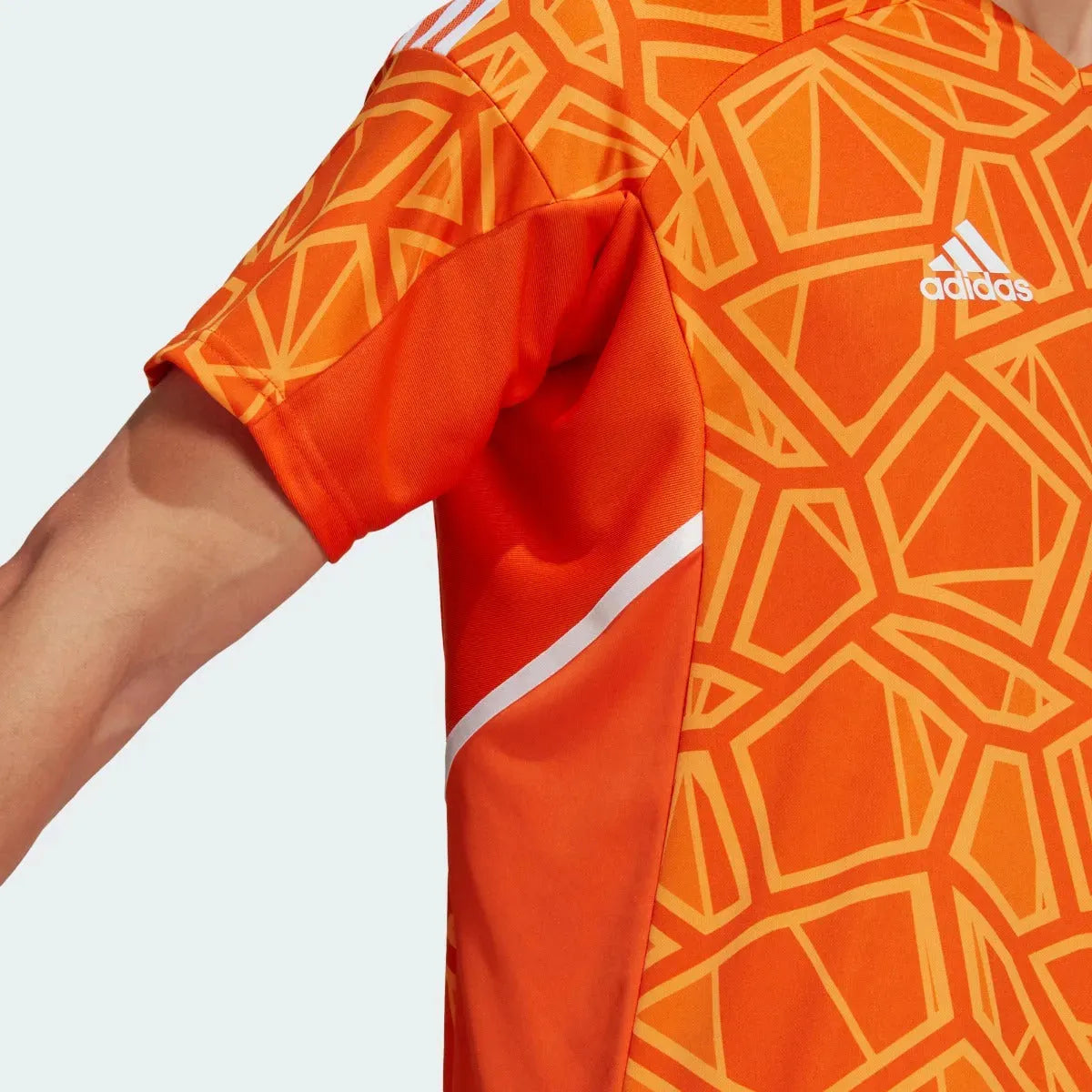 adidas Condivo 22 Goalkeeper Short Sleeve Jersey - Orange (Detail 2)