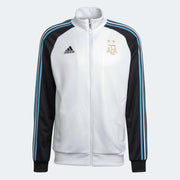 adidas 2022-23 Argentina 3 Stripe Track Jacket White-Black (Front)