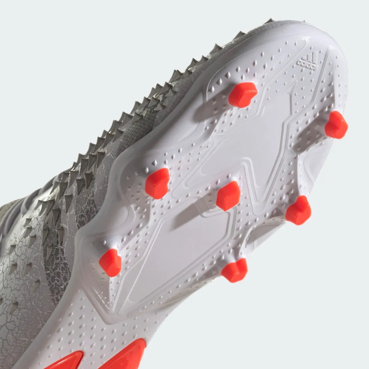 Adidas JR Predator Freak .1 FG - White-Iron Metallic (Detail 2)