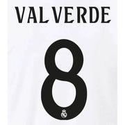 Real Madrid 2024/25 Home Valverde #8 Jersey Name Set (Back)