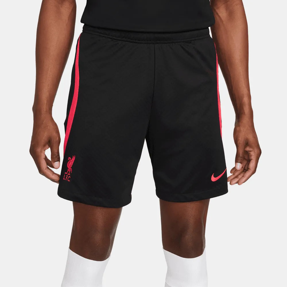 Nike 2022-23 Liverpool DF Strike Shorts - Black-Siren Red (Front)