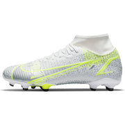Nike Superfly 8 Academy FG-MG - White-Grey-Volt (Side 1)