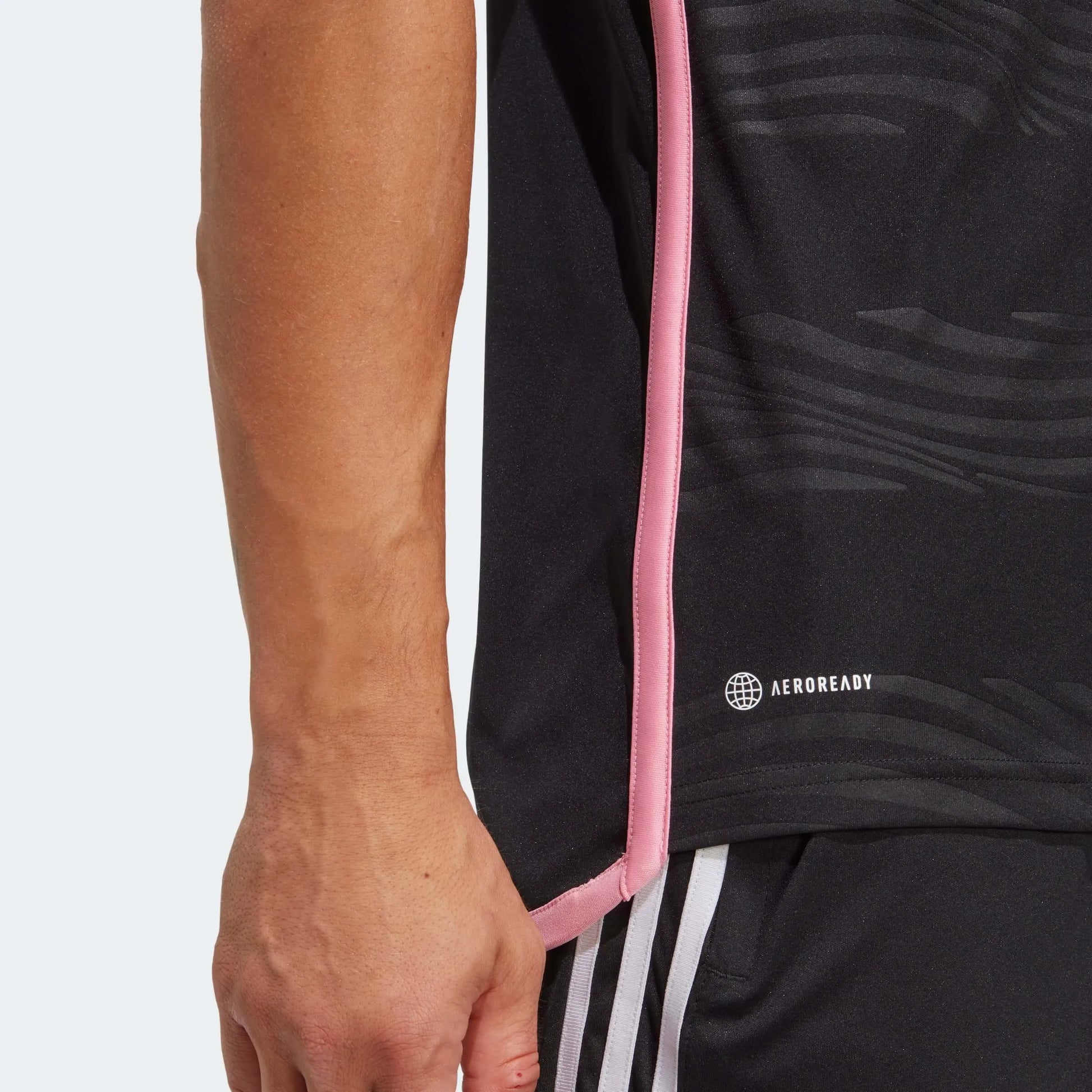 adidas 2023-24 Inter Miami CF Away Jersey - Black-Pink (Detail 2)