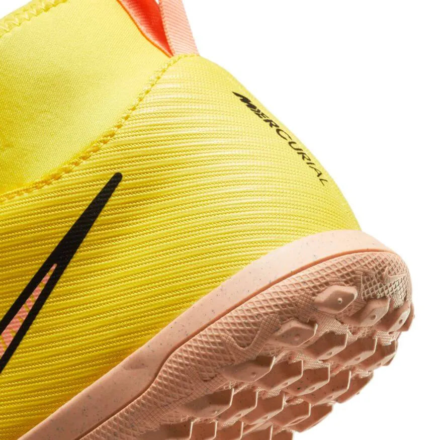 Nike Jr Superfly 9 Club Turf - Yellow Strike - Sunset Glow (Detail 2)