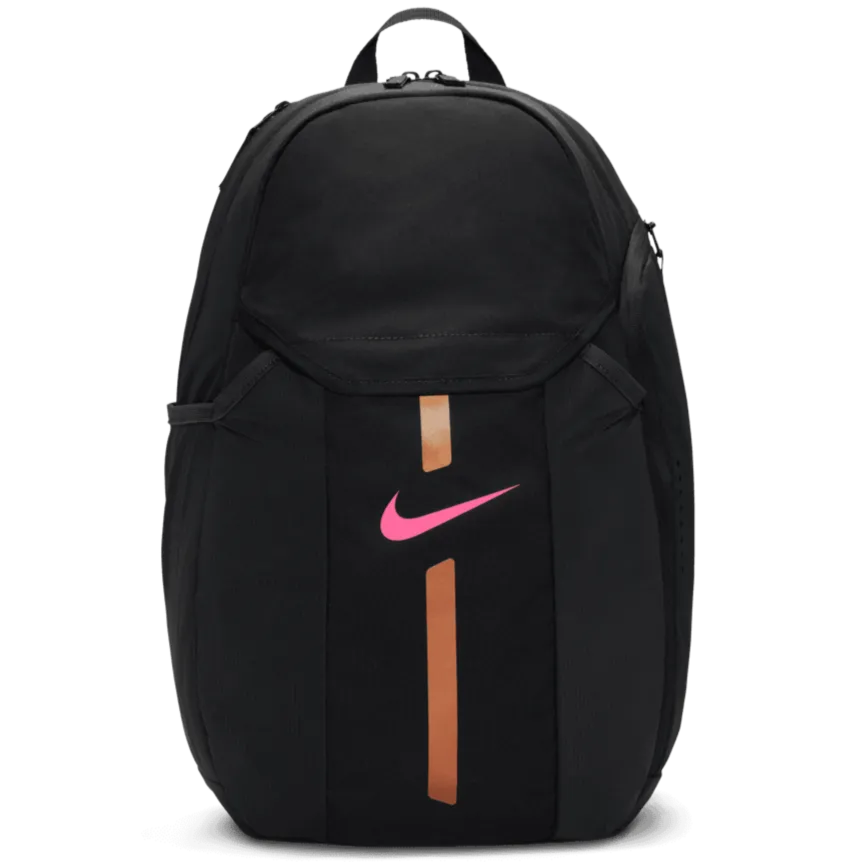 Nike 2021 Academy Team Backpack  Black-Metallic Copper (Front)