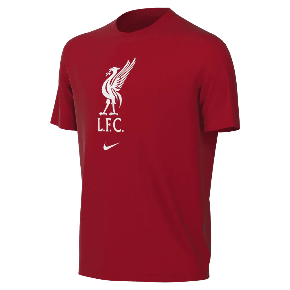 Nike 2023-24 Liverpool Youth Crest Tee - Red - White (Front)