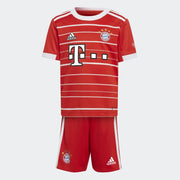 adidas 22-23 Bayern Munich Home Mini Kit - Red-White (Set - Front)