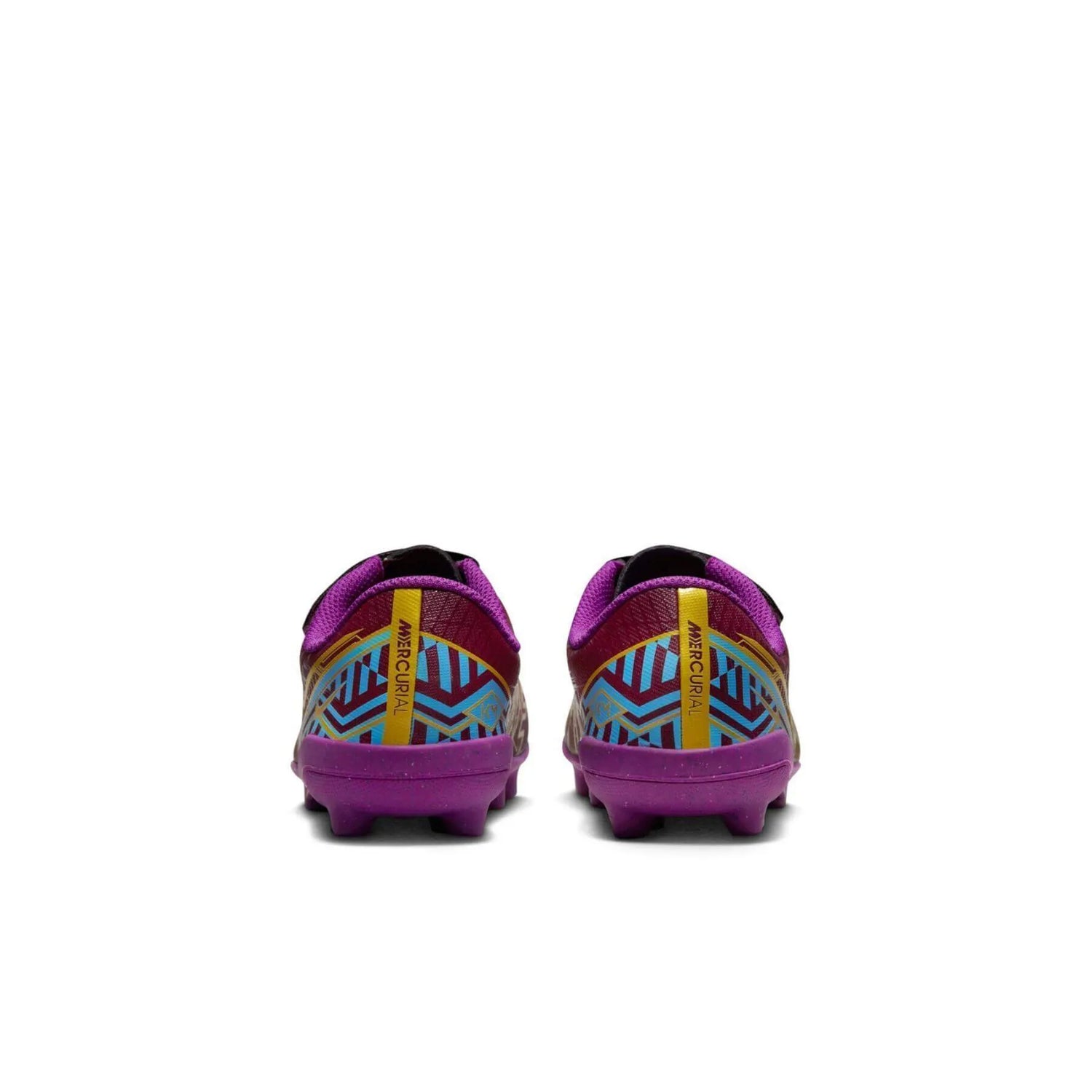 Nike Kids Vapor 15 Club KM MG PS (V) - Dark Beetroot-Gold (Pair - Back)