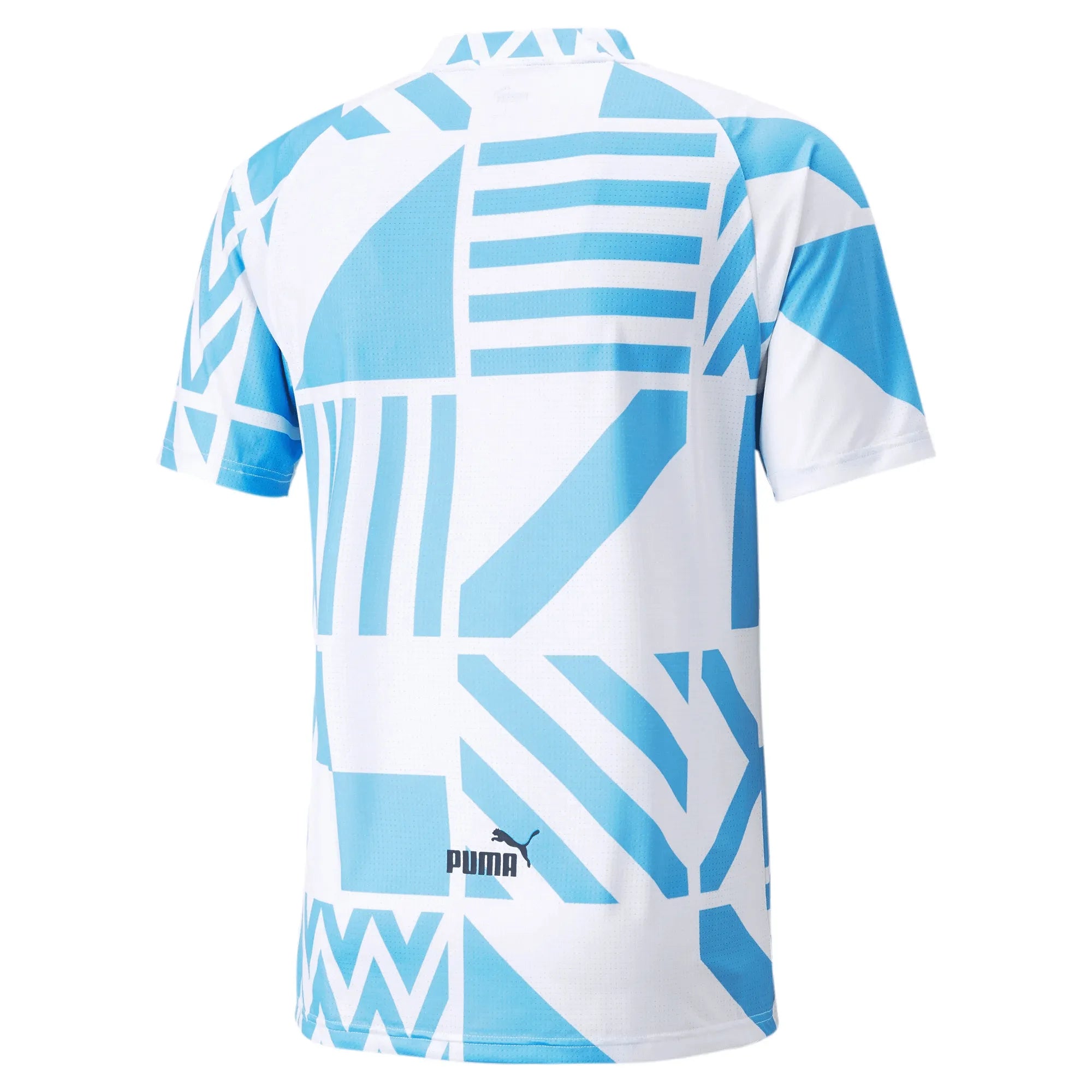  Puma 2022-23 Manchester City Pre-Match Jersey - White-Light Blue (Back)