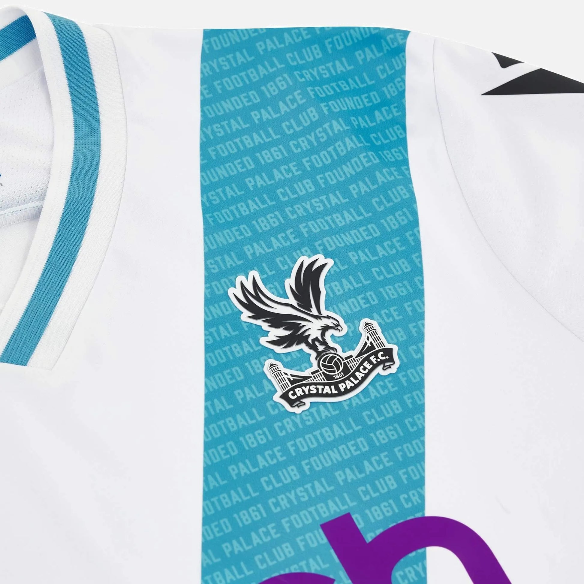 Macron 2023-24 Crystal Palace Men's Away Jersey (Detail 2)