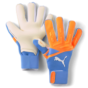 Puma Future Pro Grip Hybrid Goalkeeper Gloves - Orange-Blue (Pair)