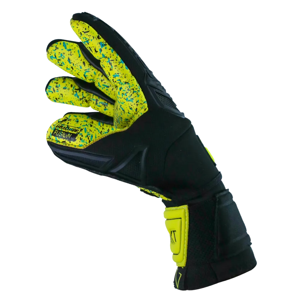 Reusch Attrakt Freegel Fusion Ortho-Tec Goaliator GK Gloves - Black-Lime Green (Single - Side 2)