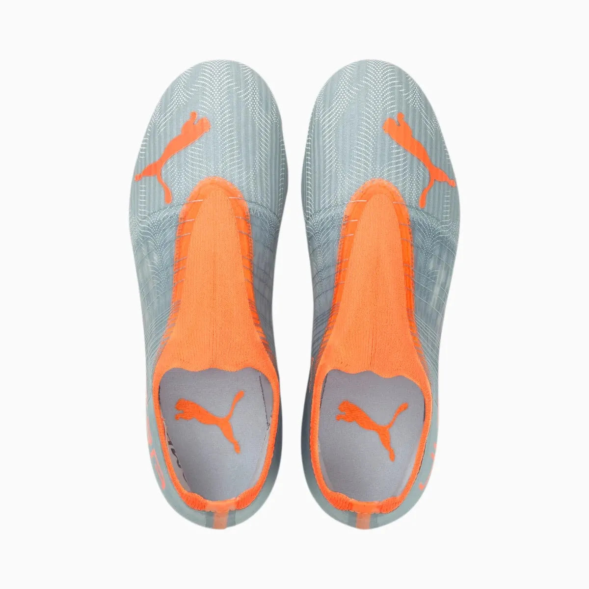 Puma JR Ultra 3.4 FG-AG - Silver-Neon Citrus (Pair - Top)