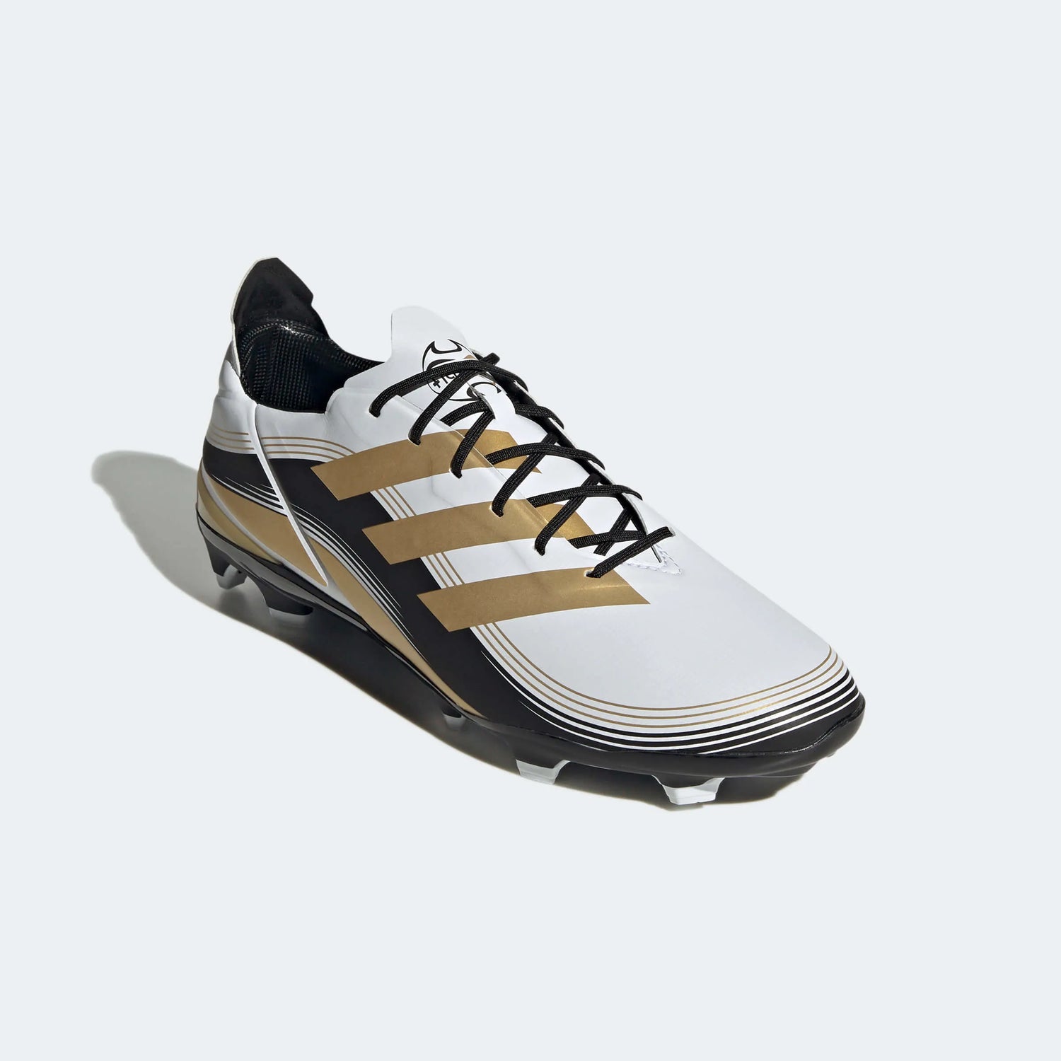 adidas Gamemode FG - White-Gold-Black (Diagonal 1)