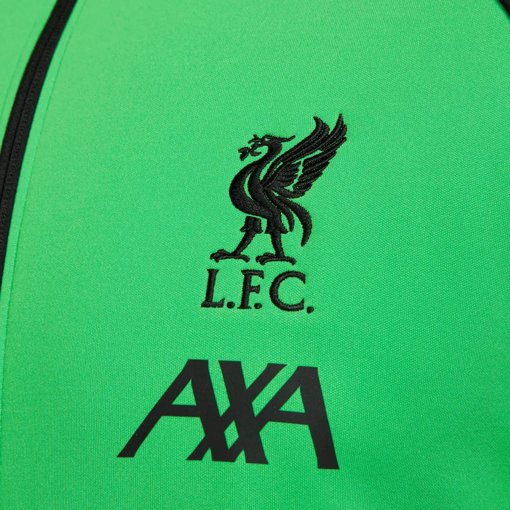 Nike 2023-24 Liverpool Away Anthem Jacket - Light Green - White (Detail 4)