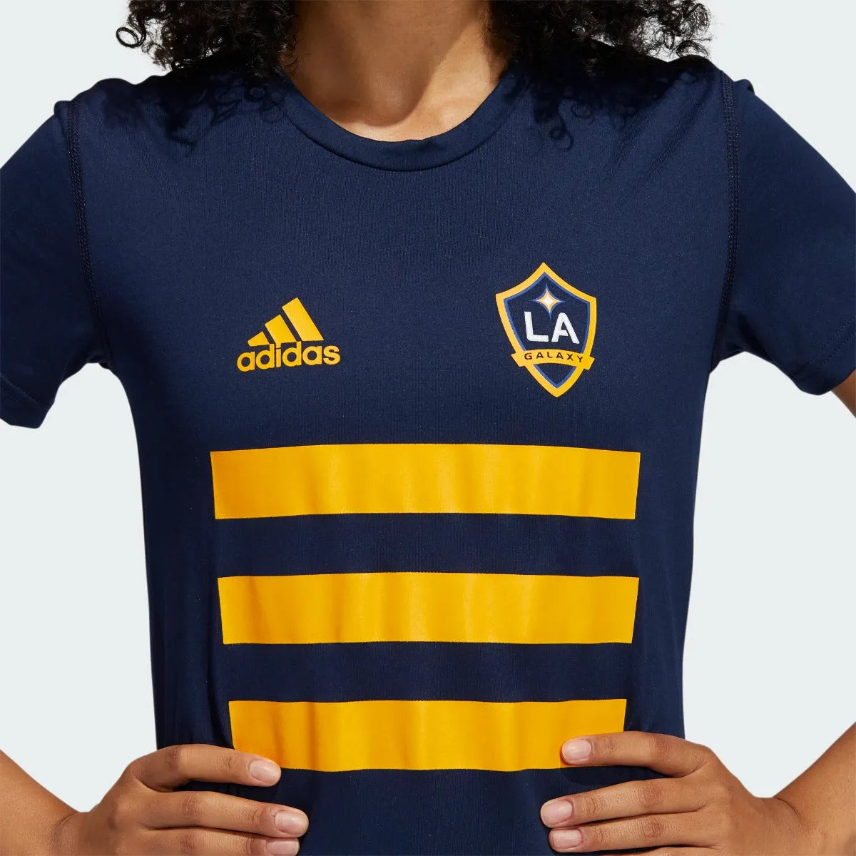 Adidas 2021 LA Galaxy Women Creator SS Tee - Navy (Detail 1)