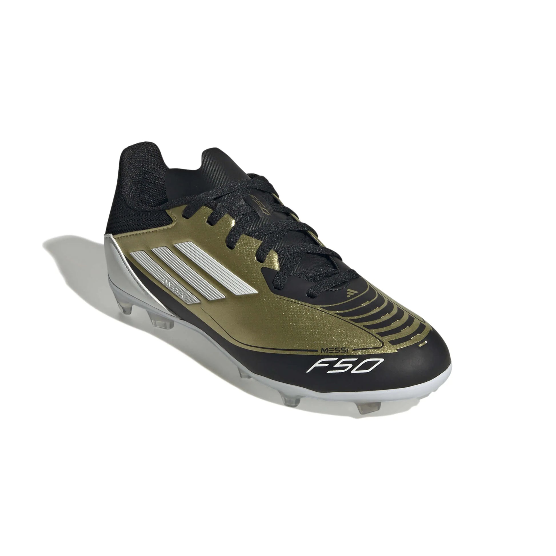 adidas Youth Messi F50 League FG-MG - Triunfo Dorado (FA24) (Lateral - Front)