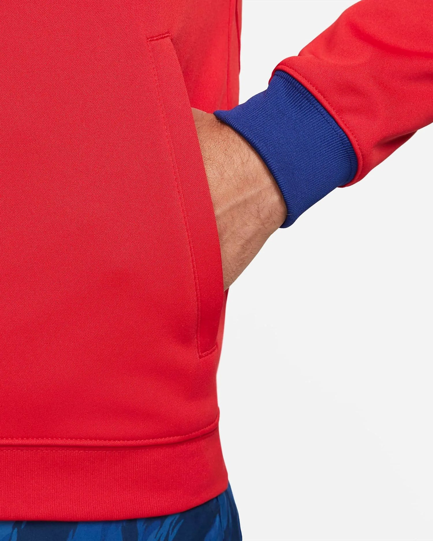 Nike 2022-23 Atletico Madrid Anthem Jacket - Sport Red-Royal Blue (Detail 3)