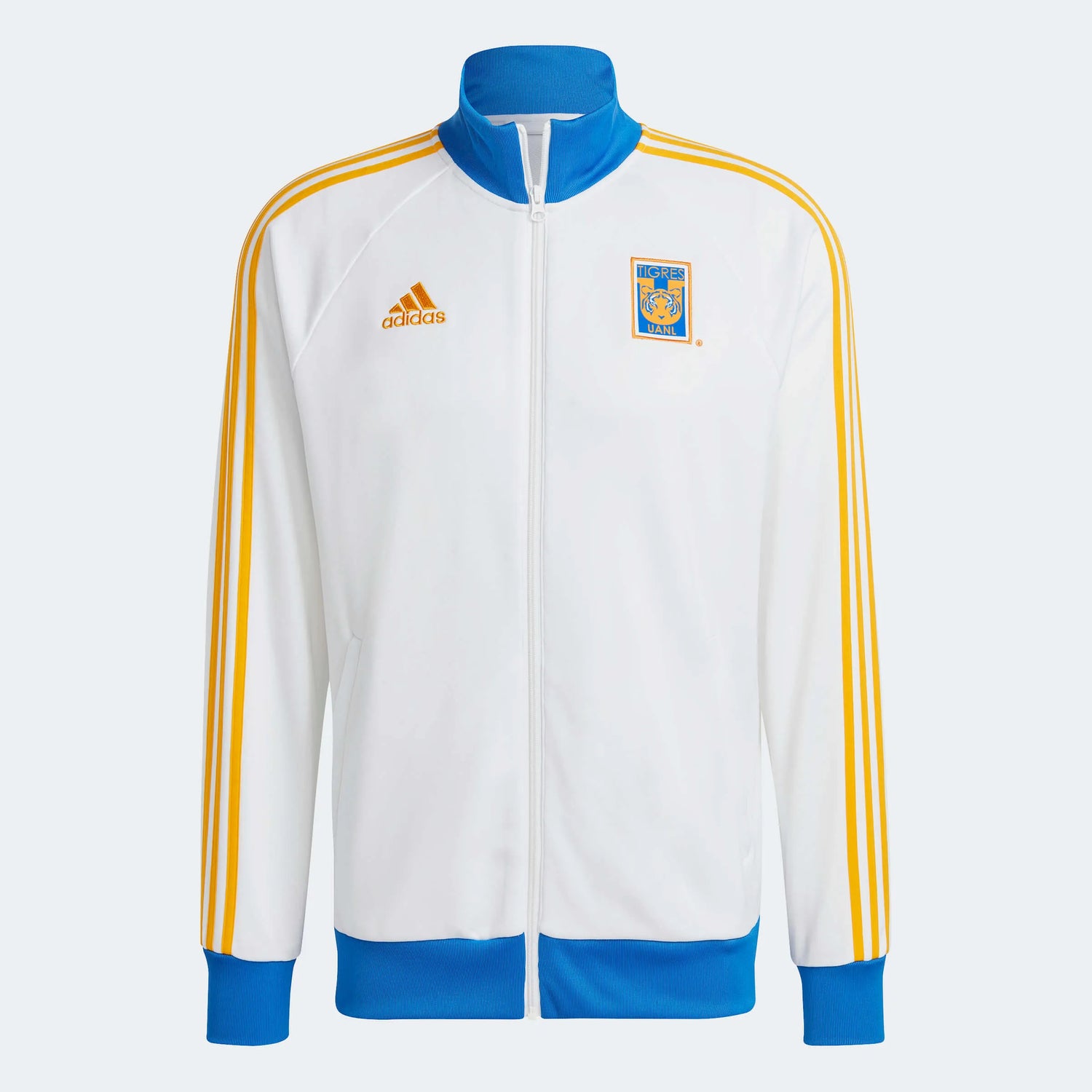 adidas 2022-23 Tigres DNA Training Top - White-Blue-Orange (Front)