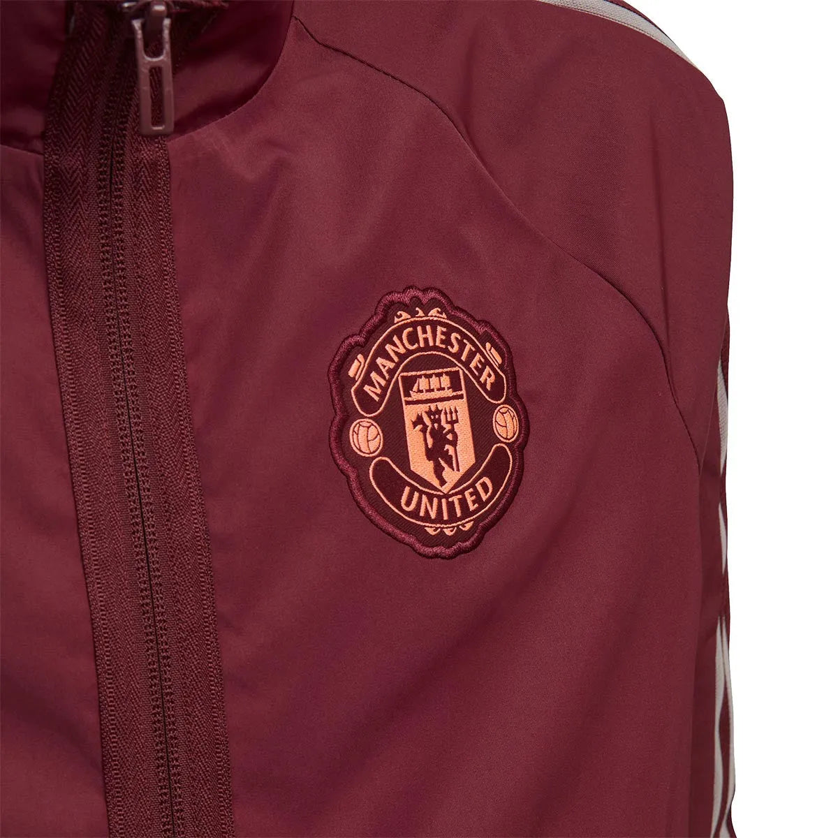 Adidas 2020-21 Manchester United Youth Anthem Jacket - Maroon