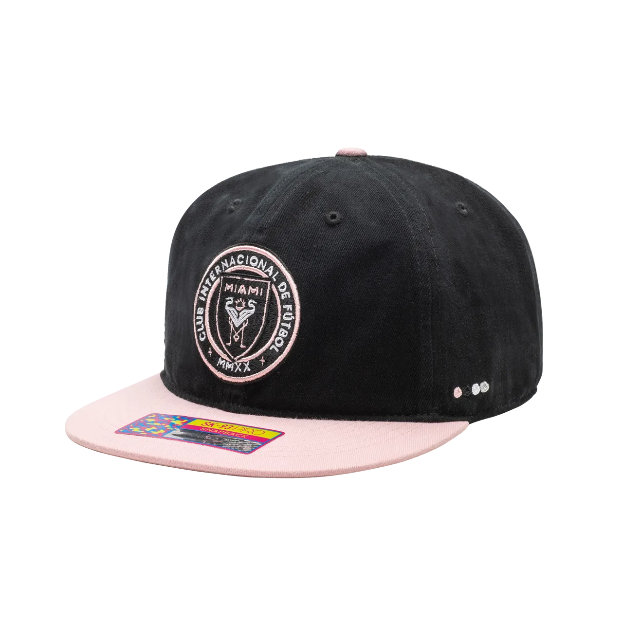 Fan Ink Collection Inter Miami Swingman Snapback Hat (Lateral - Side 1)