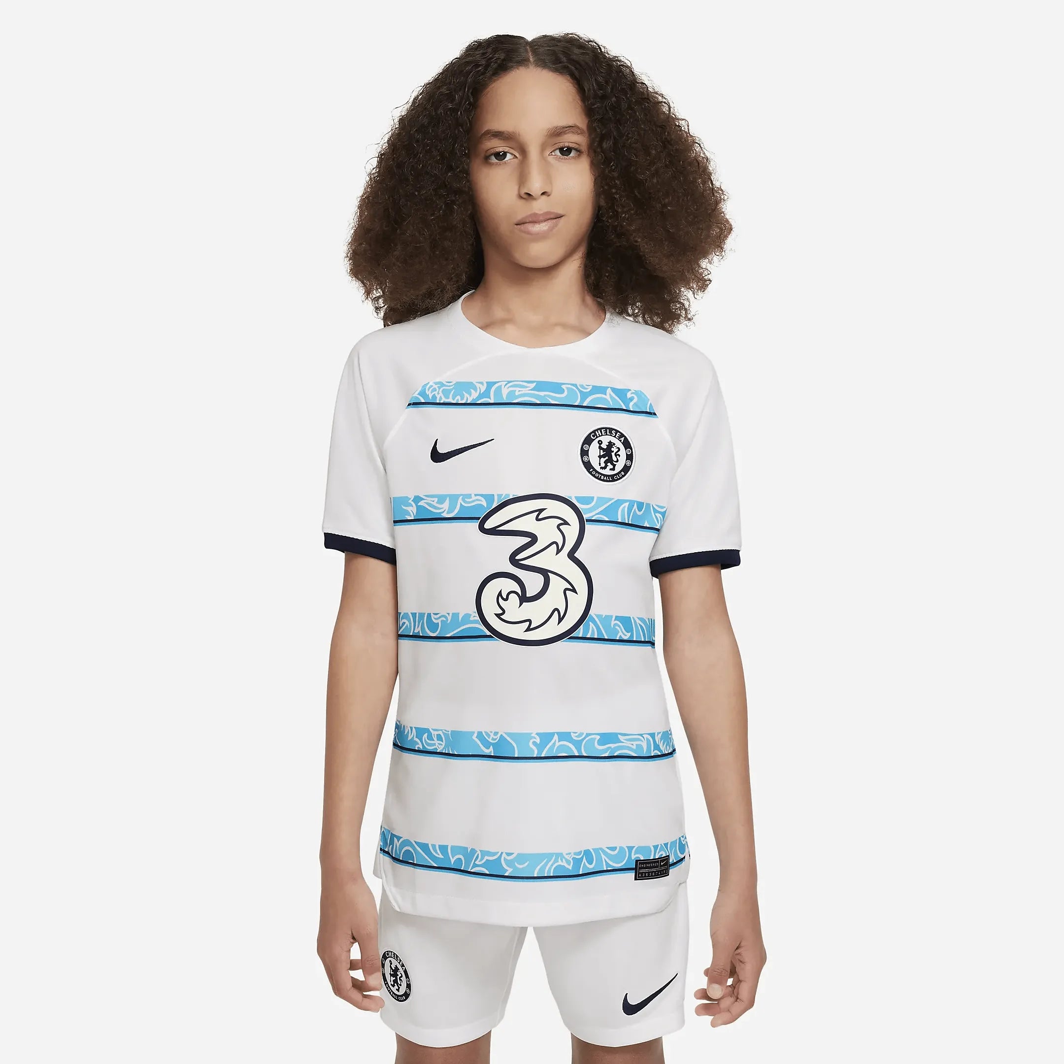 Nike 2022-23 Chelsea Youth Away Jersey (Model - Front)