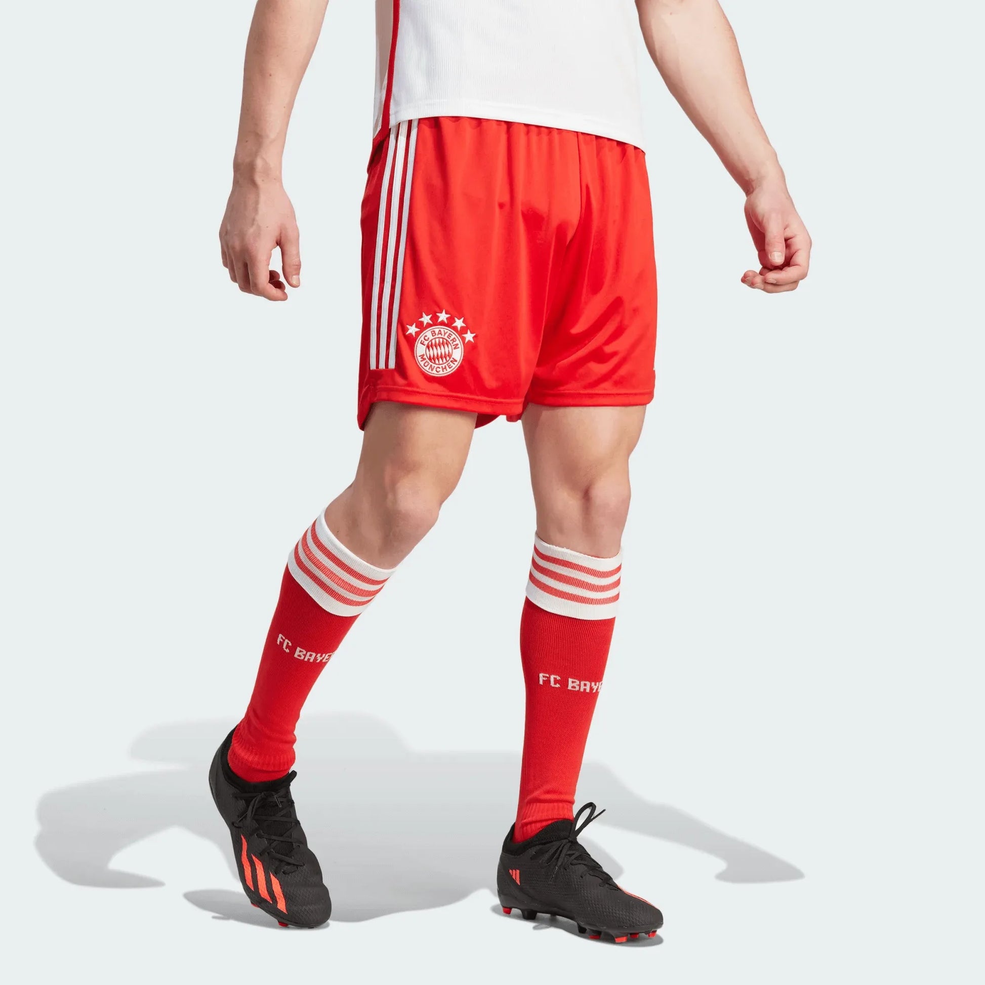 adidas 2023-24 Bayern Munich Men's Home Shorts (Model - Front)