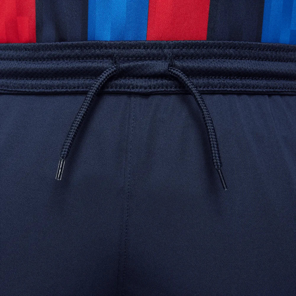 Nike 2022-23 FC Barcelona Youth Stadium Home Shorts - Navy (Detail 1)