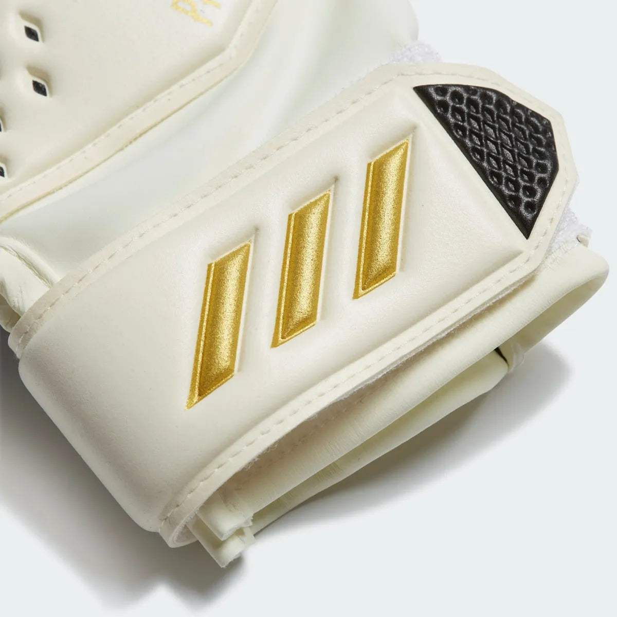 Adidas JR Predator 20 Match Fingersave GK Gloves - White-Black-Gold