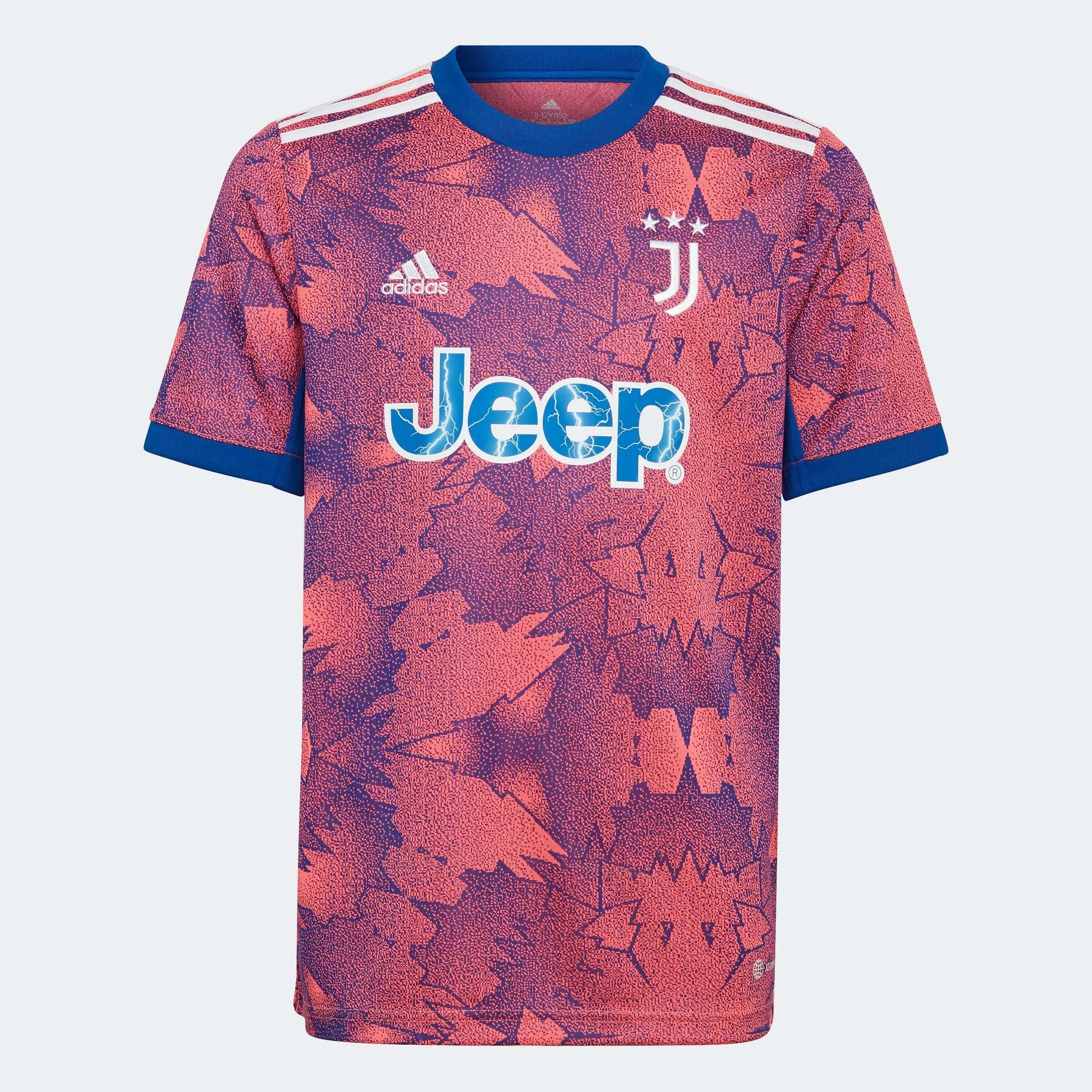 adidas 2022-23 Juventus Youth Third Jersey - Pink-Royal (Front)