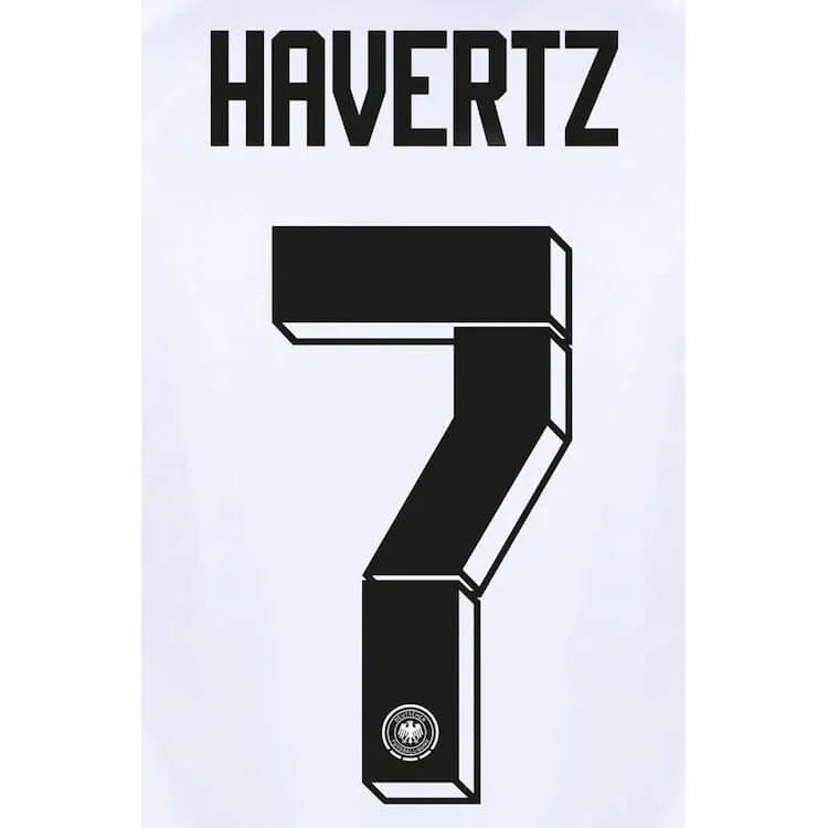 Germany 2024 25 Home Havertz #7 Jersey Name Set (Back)