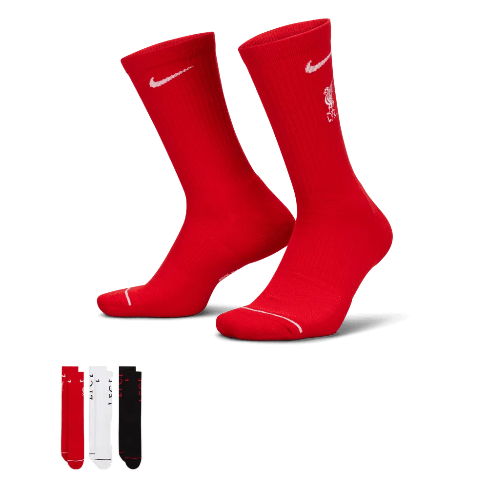 Nike Liverpool Everyday Socks 3 Pairs (Pair - Lateral)