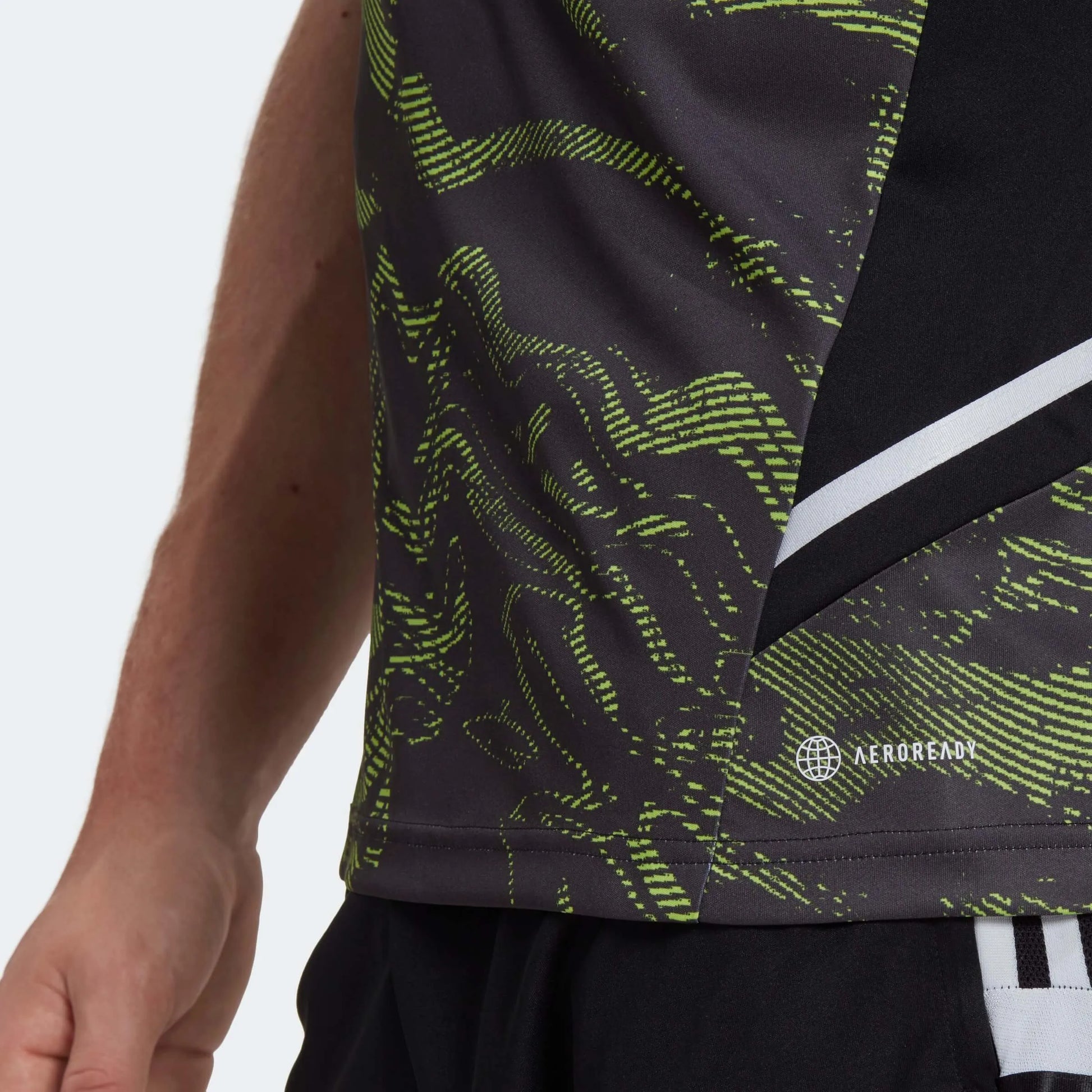 adidas 2022-23 Manchester United EU Training Jersey - Black-Slime (Detail 2)