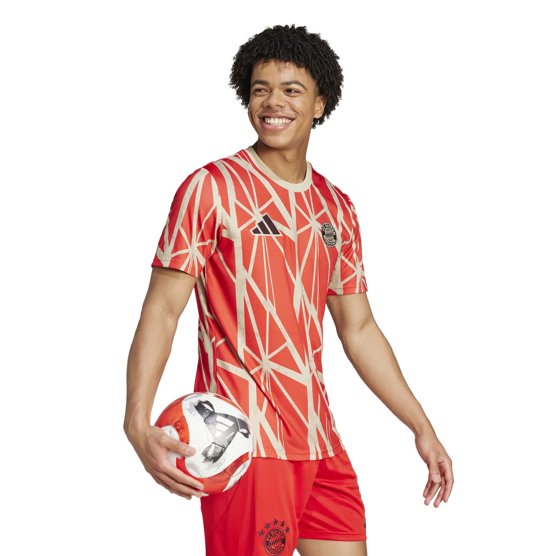 adidas 2024-25 Bayern Munich Men's Pre-Match Jerseys (Model - Side)