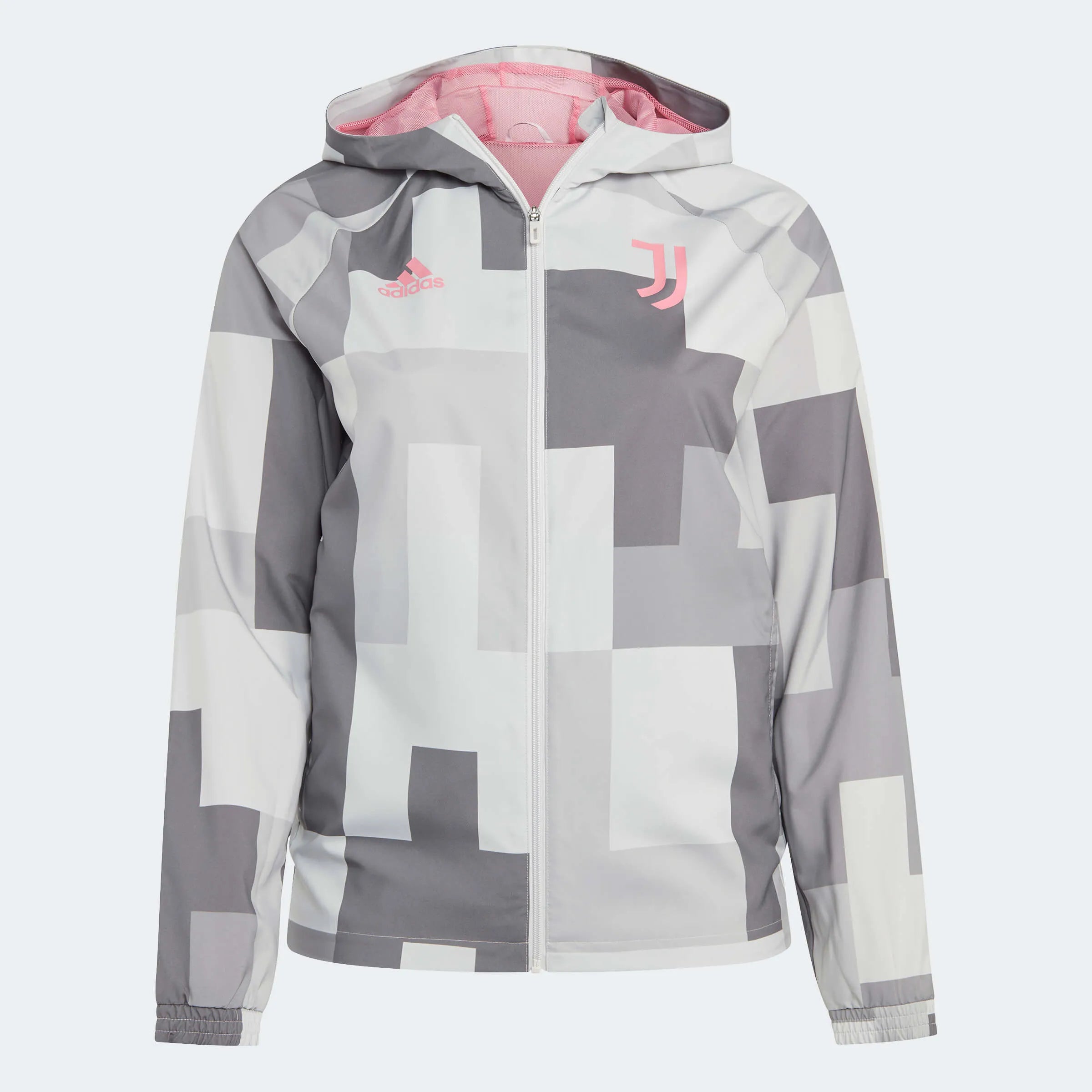 adidas 2023-24 Juventus Graphic Windbreaker - Grey One (Front)