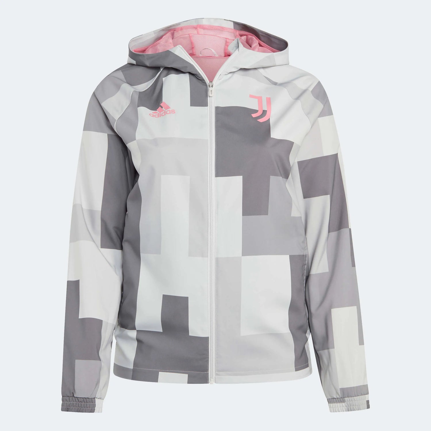 adidas 2023-24 Juventus Graphic Windbreaker - Grey One (Front)