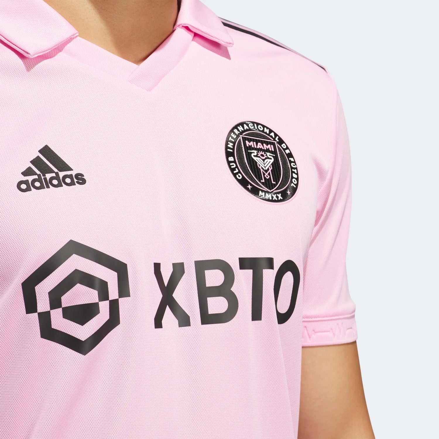 adidas 2023 Inter Miami Men's Authentic Home Messi #10 Jersey (Detail 1)