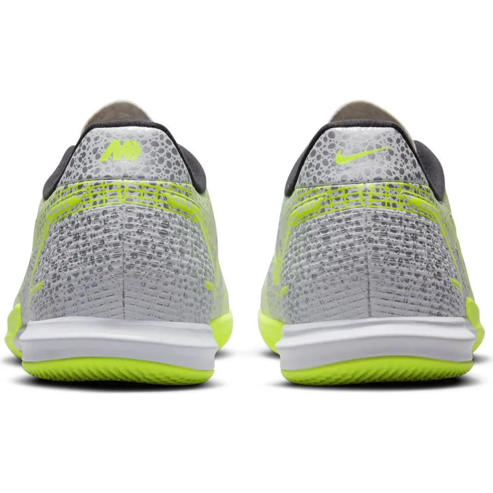 Nike Vapor 14 Academy IC - White-Grey-Volt  (Pair - Back)
