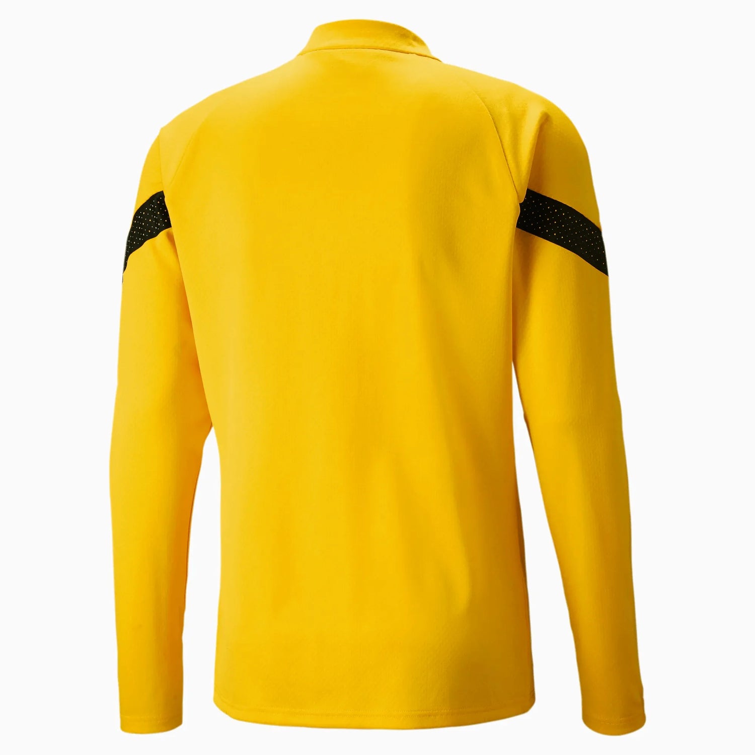 Puma 2022-23 Borussia Dortmund Quarter Zip Top - Cyber Yellow (Back)