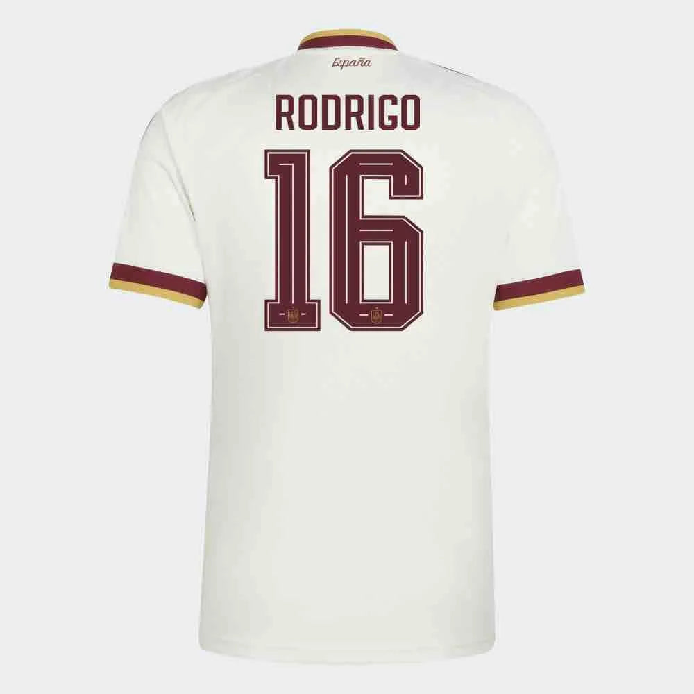 adidas 2026 Spain Men's Stadium Away Soccer Jersey (Rodrigo)