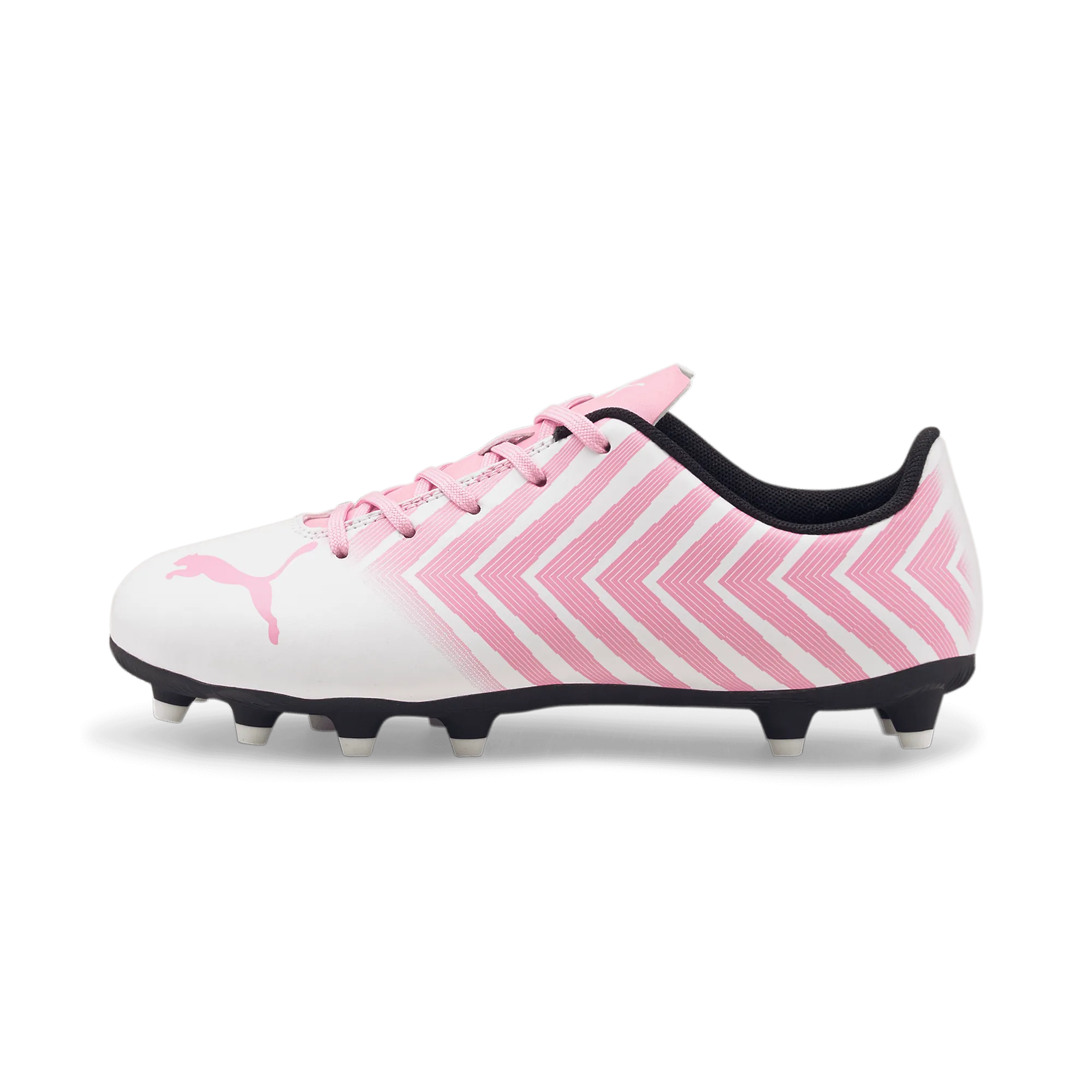 Puma Kids Tacto II FG-AG - White-Pink (Side 1)