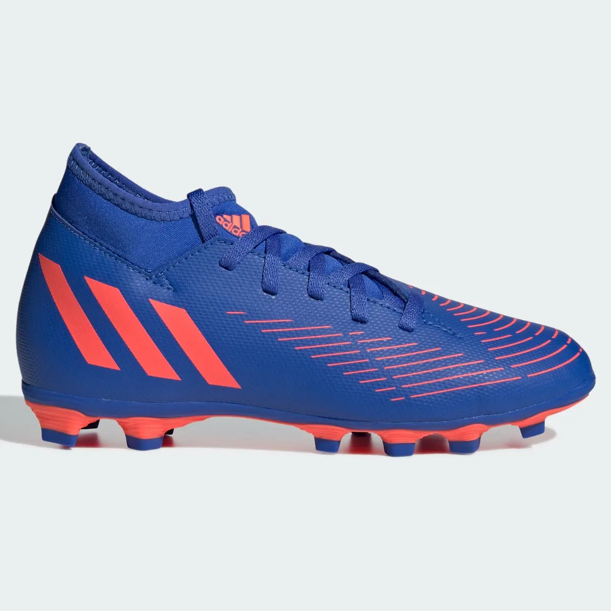 adidas Kids Predator Edge .4 S FxG - Hi Res Blue-Turbo (Side 1)