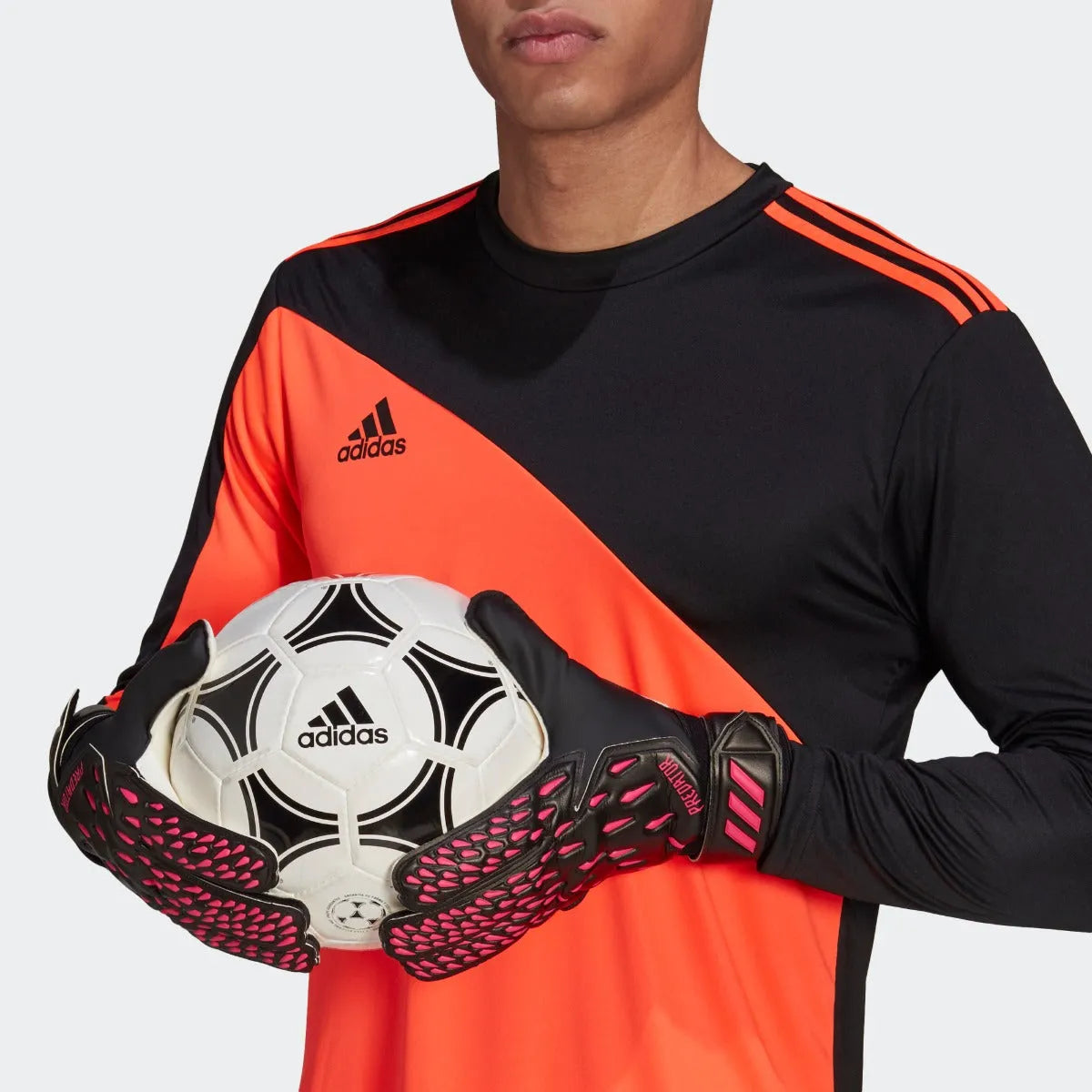 Adidas Predator Training Goalkeeper Gloves - Black-Pink (Model 1)